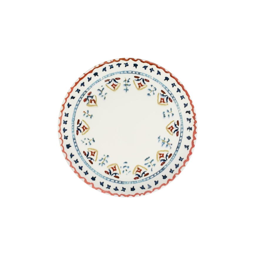 Service de table 24 pièces multicolore/porcelaine
