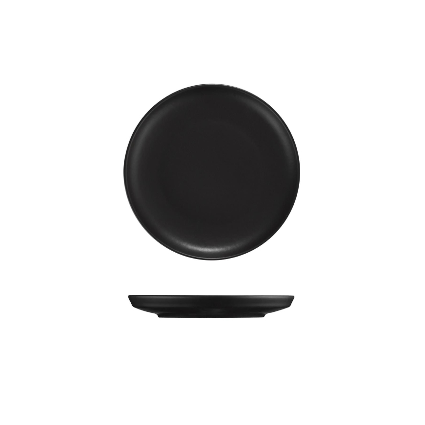 Service de table 24 pièces noir/porcelaine