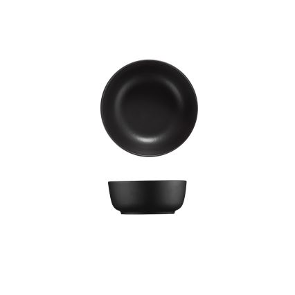 Service de table 24 pièces noir/porcelaine