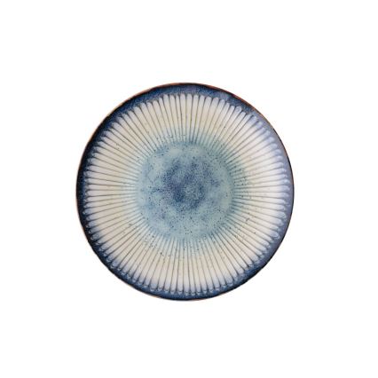 Service de table 24 pièces, porcelaine bleue