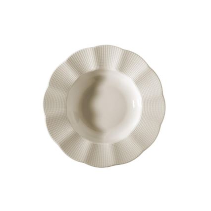 Service de table 26 pièces en porcelaine blanche