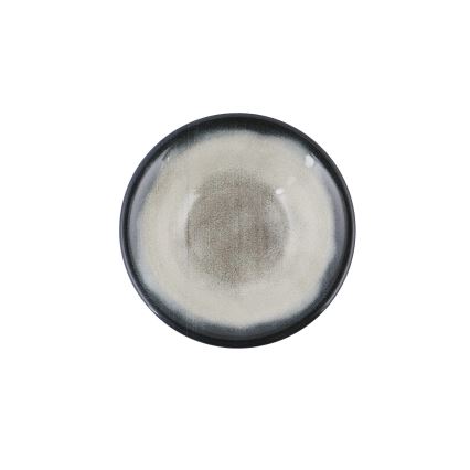 Service de table 26 pièces en porcelaine — bleu/marron