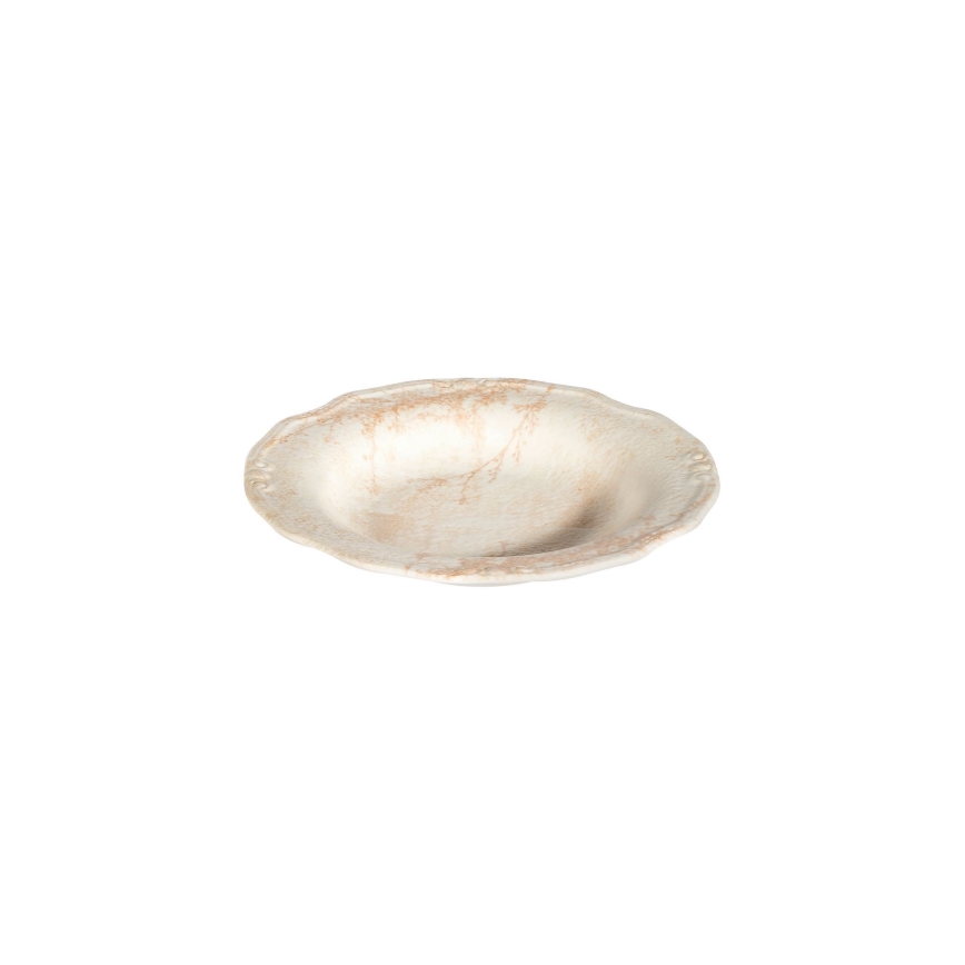 Service de table 27 pièces beige/porcelaine