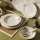 Service de table 27 pièces crème/porcelaine