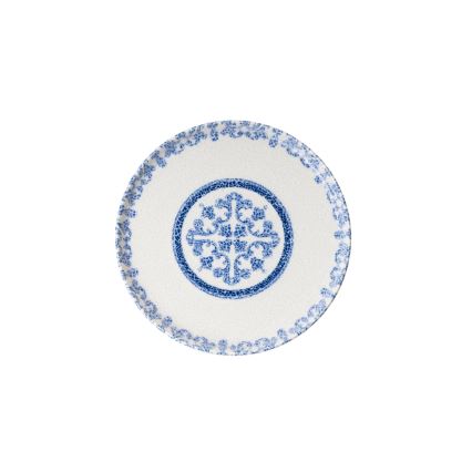 Service de table 27 pièces en porcelaine, blanc et bleu