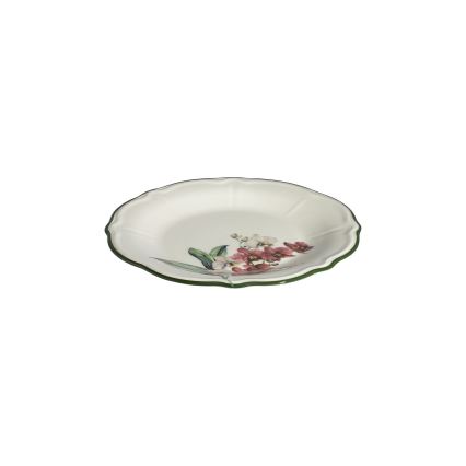 Service de table 27 pièces, rose/blanc, en porcelaine