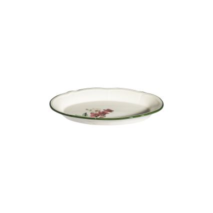 Service de table 27 pièces, rose/blanc, en porcelaine