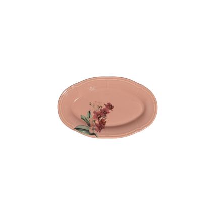 Service de table 27 pièces, rose/blanc, en porcelaine