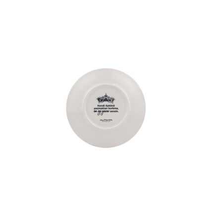 Service de table 4 pièces en porcelaine, noir/blanc