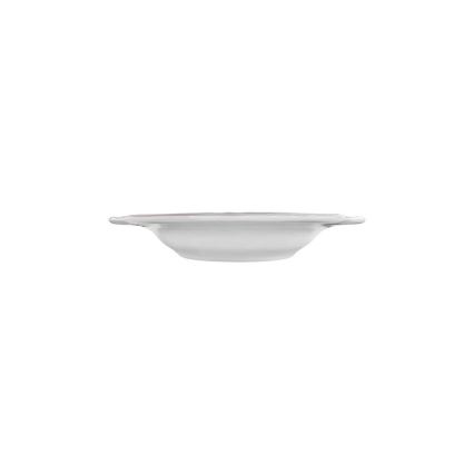 Service de table 53 pièces, blanc/argent, en porcelaine
