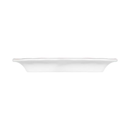 Service de table 53 pièces, blanc/argent, en porcelaine