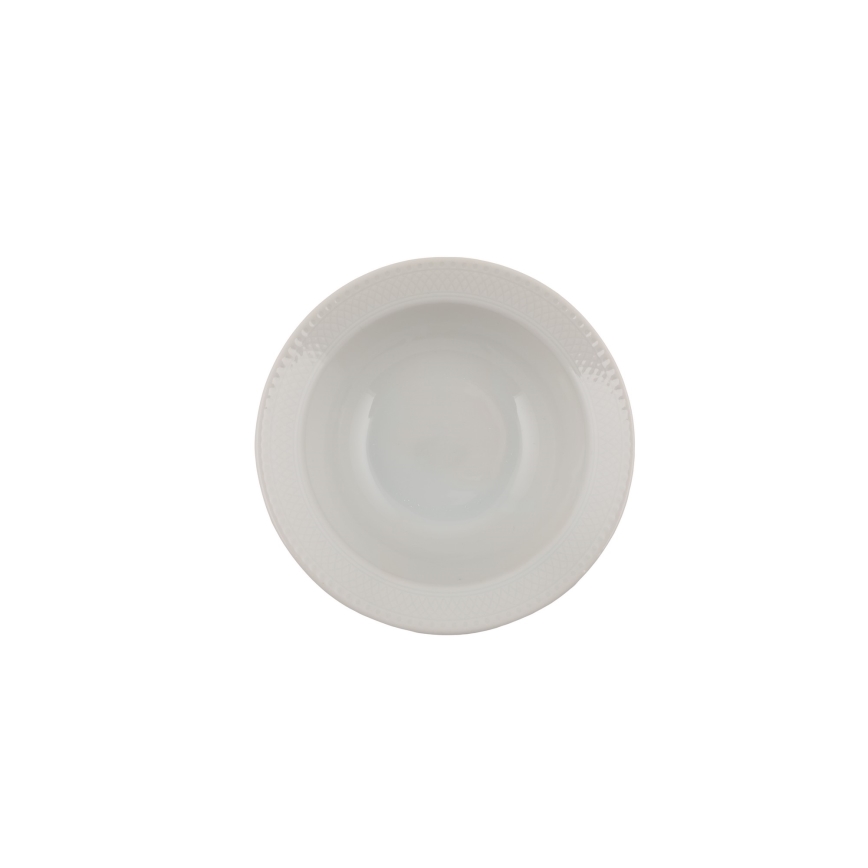 Service de table 53 pièces blanc/porcelaine