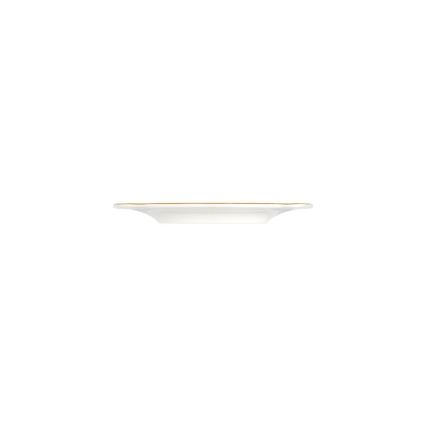 Service de table 53 pièces en porcelaine, blanc et doré