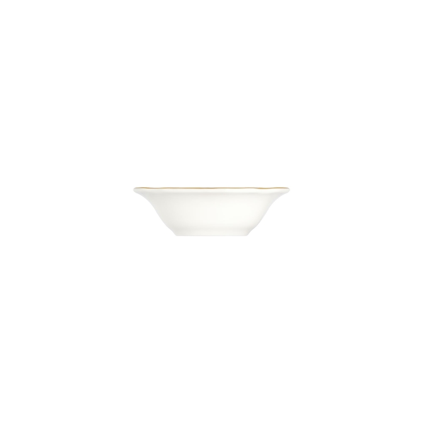 Service de table 53 pièces en porcelaine, blanc et doré