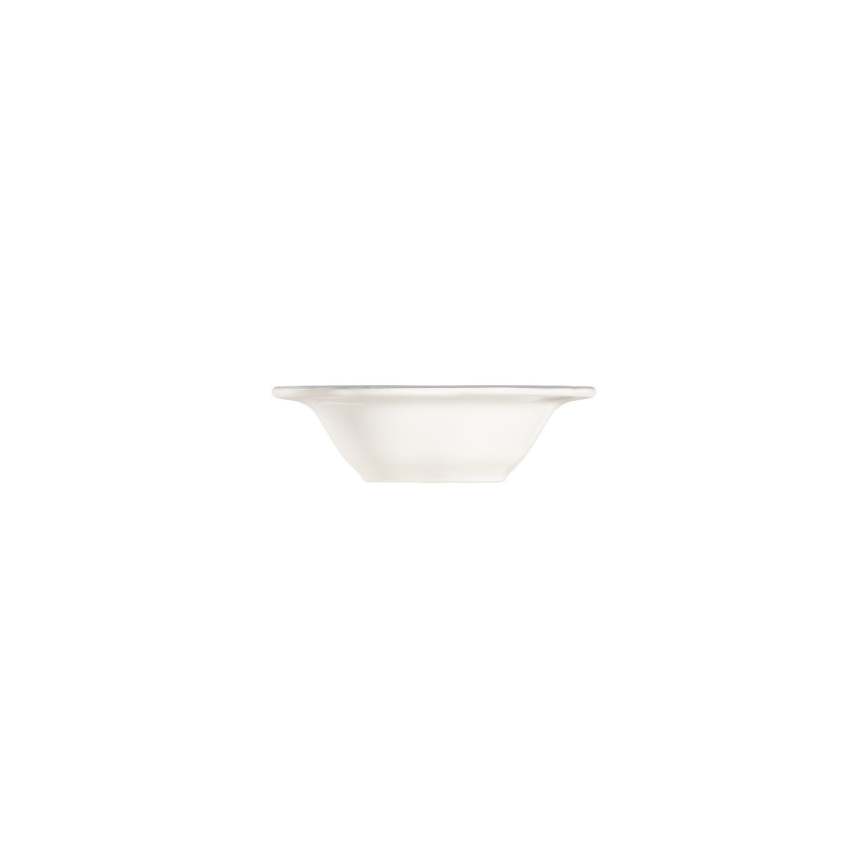 Service de table 53 pièces en porcelaine blanche, accents argentés