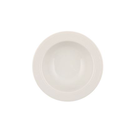 Service de table 53 pièces en porcelaine blanche