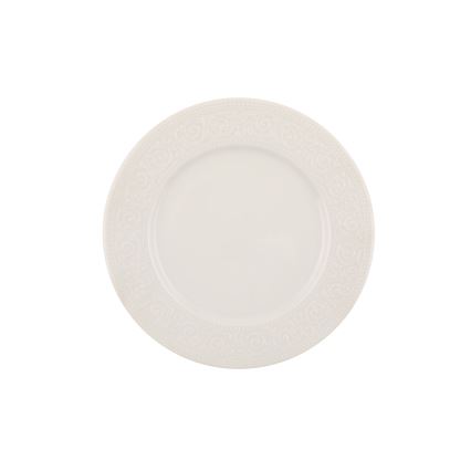 Service de table 53 pièces en porcelaine blanche