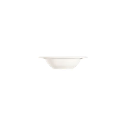 Service de table 53 pièces en porcelaine, finition crème et argentée