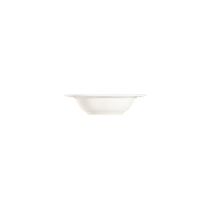 Service de table 53 pièces en porcelaine, finition crème et argentée