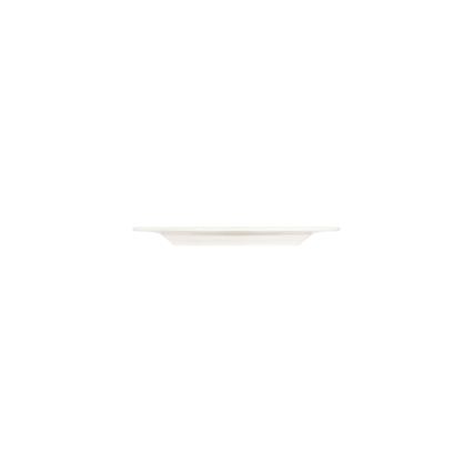 Service de table 53 pièces en porcelaine, finition crème et argentée
