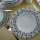 Service de table 62 pièces, porcelaine, blanc/bleu/noir
