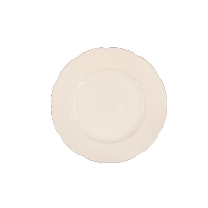 Service de table 83 pièces blanc/cuivré/porcelaine