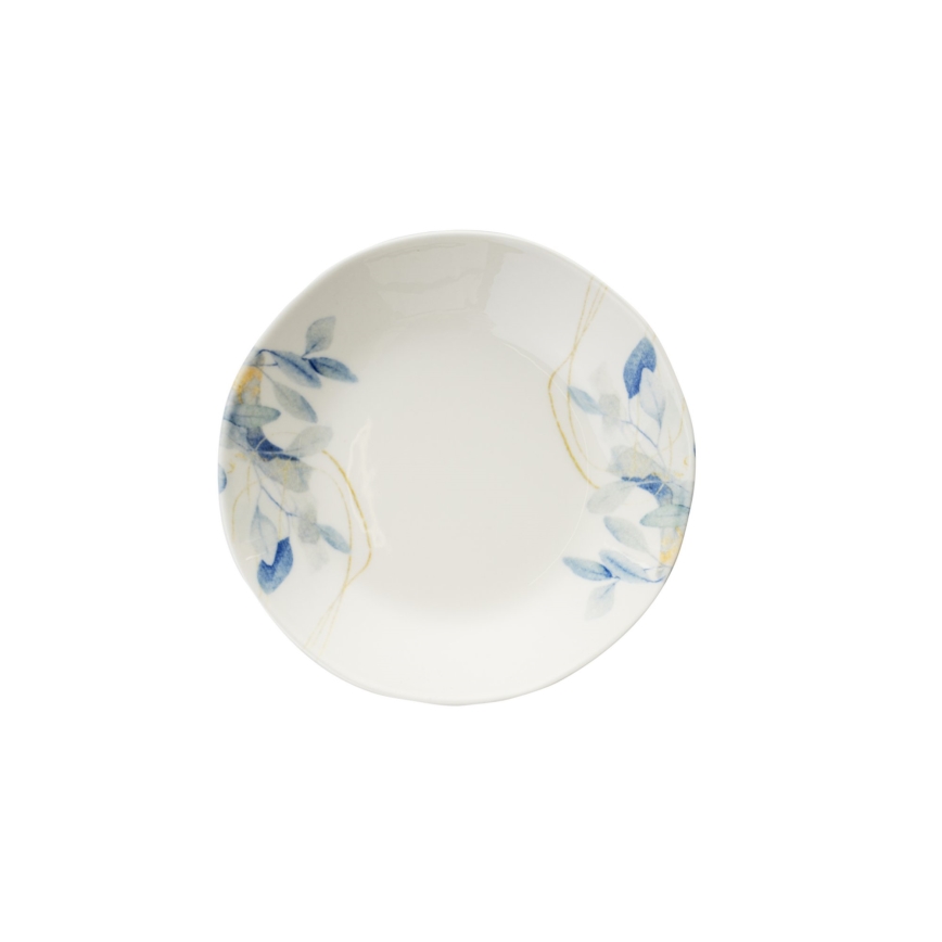 Service de vaisselle 24 pièces blanc/bleu/porcelaine