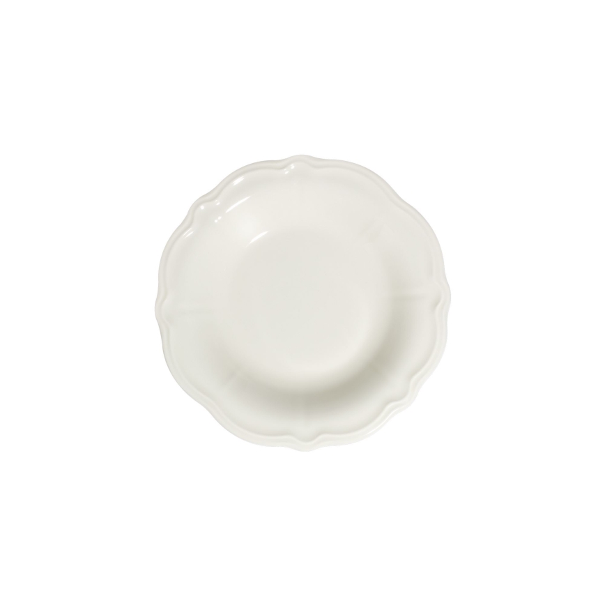 Service de vaisselle 24 pièces en porcelaine blanche