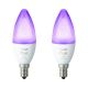 SET 2x Ampoule dimmable LED Philips Hue WHITE AND COLOR E14/5,3W/230V