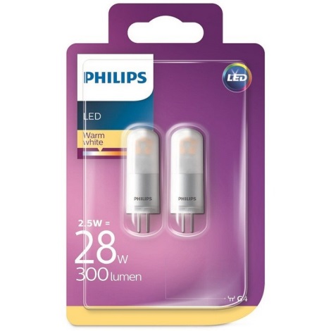 SET 2x Ampoule LED Philips G4/2,5W/12V 2700K