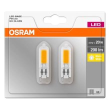 SET 2x Ampoule LED PIN G9/2W/230V 2700K - Osram
