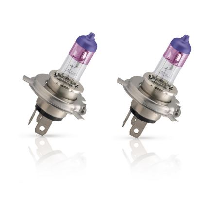 SET 2x Ampoule pour voiture Philips COLOR VISION 12342CVPPS2 H4 P43t-38/55W/12V