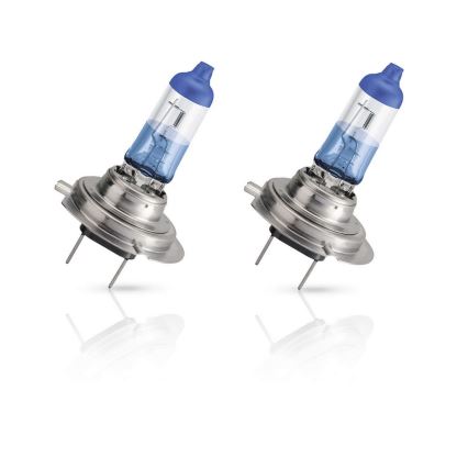 SET 2x Ampoule pour voiture Philips COLOR VISION 12972CVPBS2 H7 PX26d /55W/12V