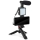 Set Vlogging 4en1 - micro, lampe LED, trépied, support de téléphone