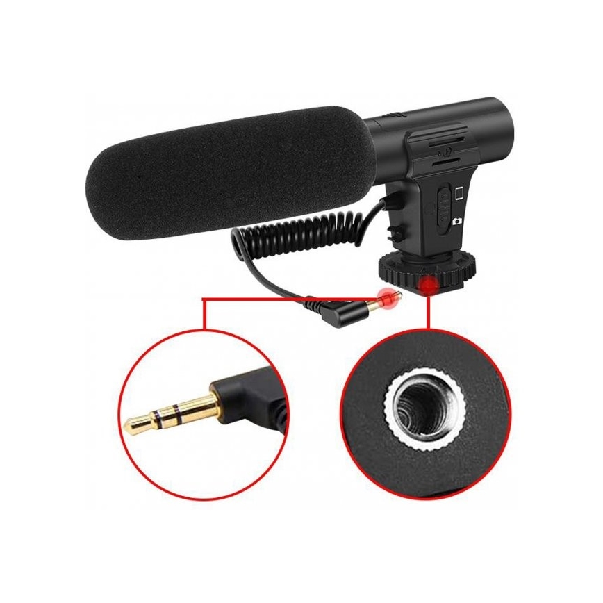 Set Vlogging 4en1 - micro, lampe LED, trépied, support de téléphone