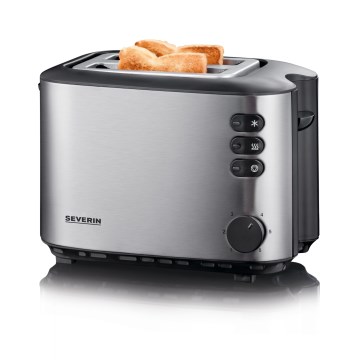 Severin AT 2514 - Grille-pain à deux fentes 850W/230V inox/noir