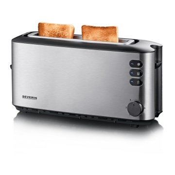 Severin AT 2515 - Grille-pain à deux fentes 1000 W/230 V inox/noir