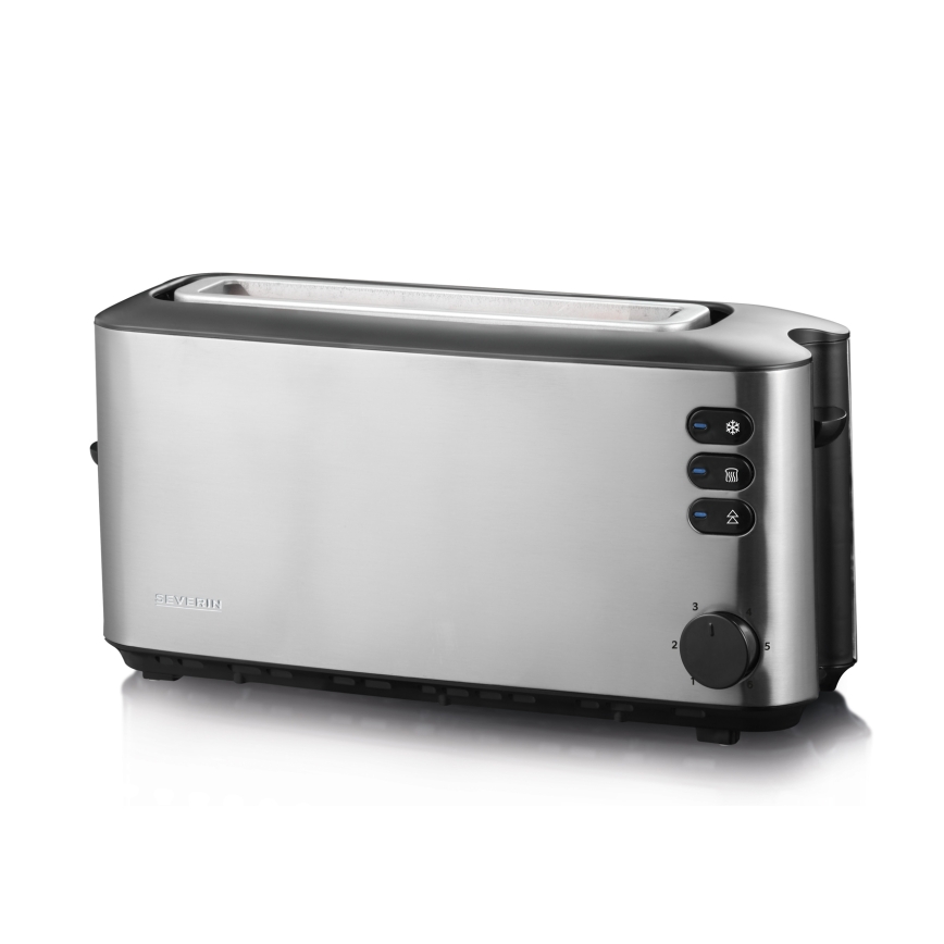 Severin AT 2515 - Grille-pain à deux fentes 1000 W/230 V inox/noir