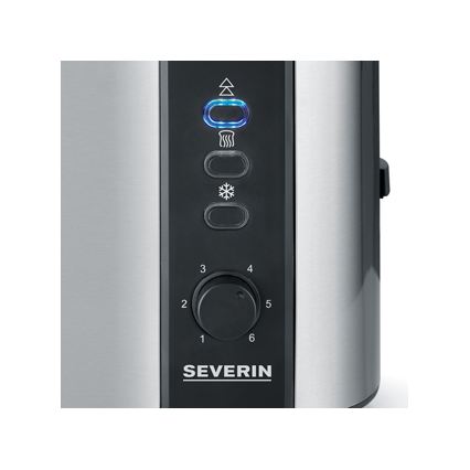 Severin AT 2589 - Grille-pain à deux fentes 800 W/230 V inox/noir