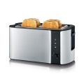 Severin AT 2590 - Grille-pain à quatre fentes 1400W/230V acier inoxydable/noir