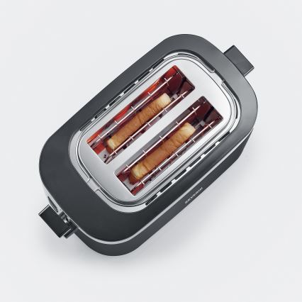 Severin AT 9264 - Grille-pain à deux fentes 800 W/230 V inox/noir