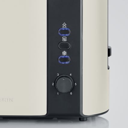 Severin AT 9576 - Grille-pain à deux fentes 800W/230V beige/noir