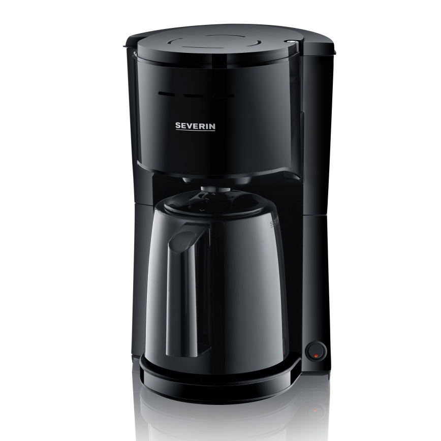 Severin KA 9306 - Cafetière avec carafe thermique 1 L, 1000 W / 230 V, noire