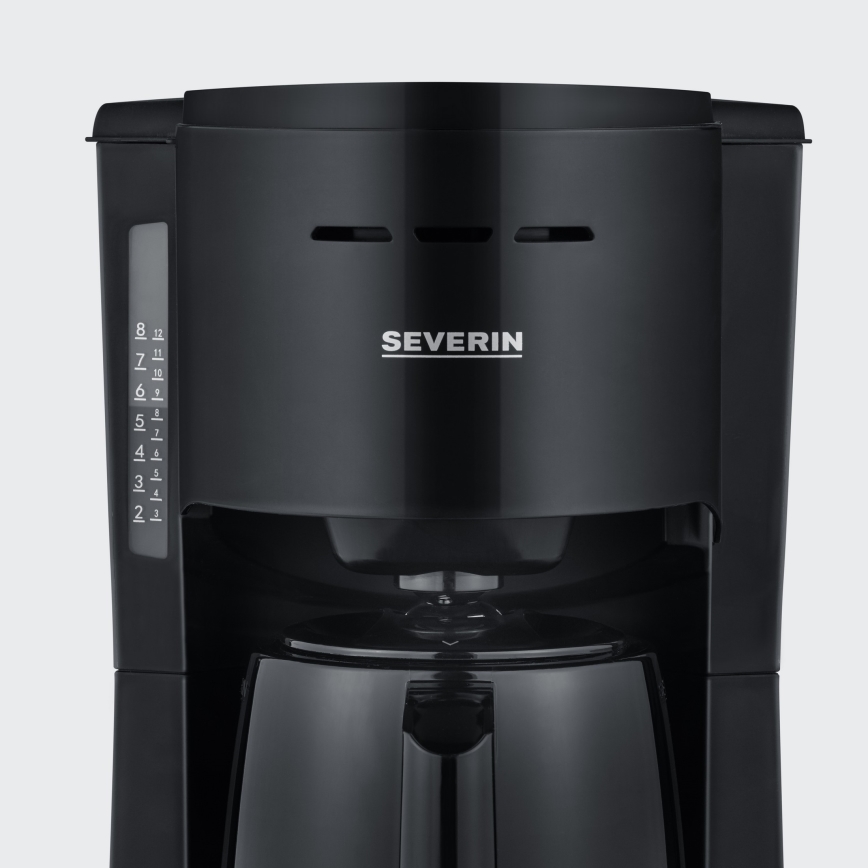 Severin KA 9306 - Cafetière avec carafe thermique 1 L, 1000 W / 230 V, noire