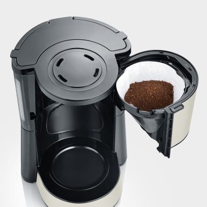 Severin KA 9575 - Cafetière filtre 1000W/230V beige/noir