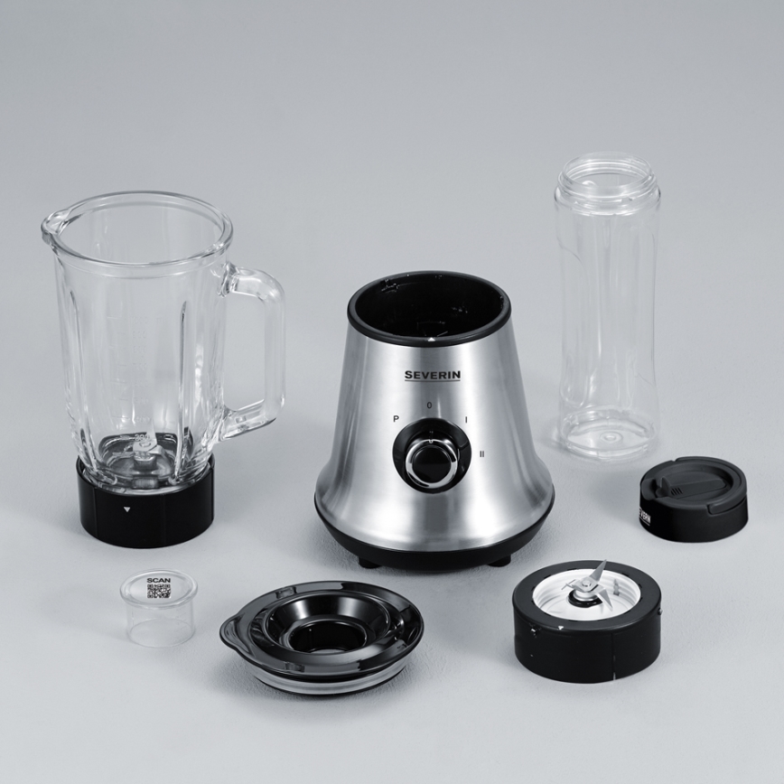 Severin SM 3737 - Mixeur de table 1 l 500W/230V inox/noir