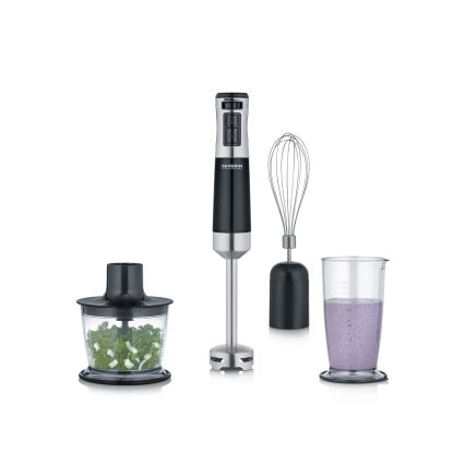 Severin SM 3772 - Mixeur plongeant avec accessoires 600 W/230 V inox/noir