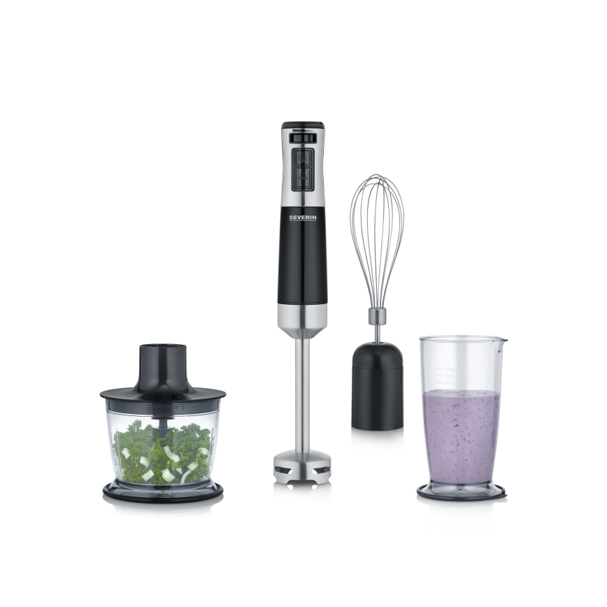 Severin SM 3772 - Mixeur plongeant avec accessoires inclus 600W/230V inox/noir