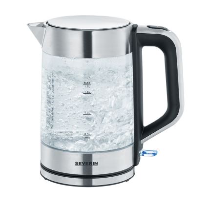 Severin WK 3420 - Bouilloire électrique 1,7 l 2200 W/230 V inox/verre