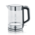 Severin WK 3420 - Bouilloire électrique 1,7 l 2200W/230V acier inoxydable/verre
